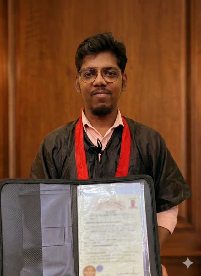 Jinosh Nadar - Graduation