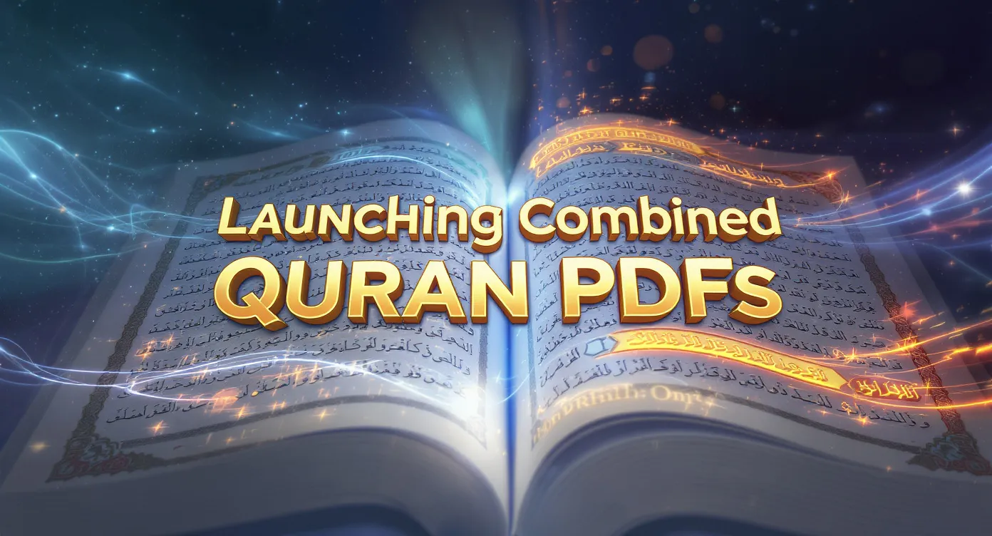 Digital representation of the Al Quran Combined PDF available for download