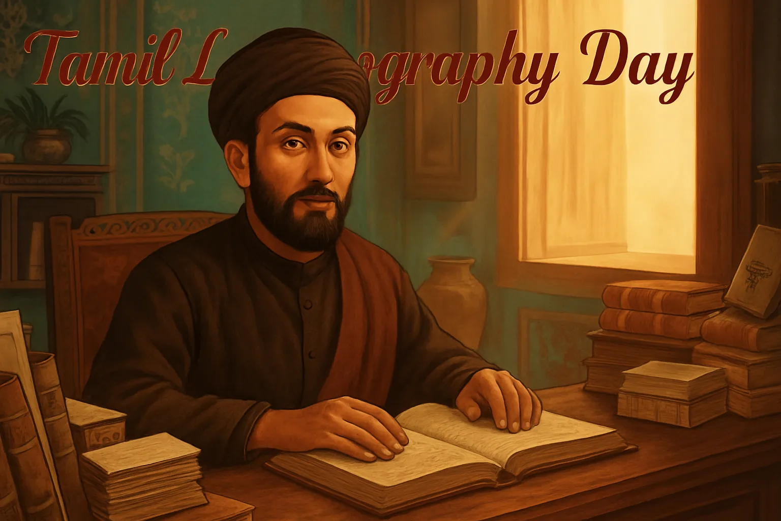 Tamil Lexicography Day: Learning from Constantine Joseph Beschi's Love for Tamil and the Islamic Path of Spreading Goodness Portrait of Constantine Joseph Beschi (Veeramaamunivar), the Italian-born Tamil scholar and lexicographer